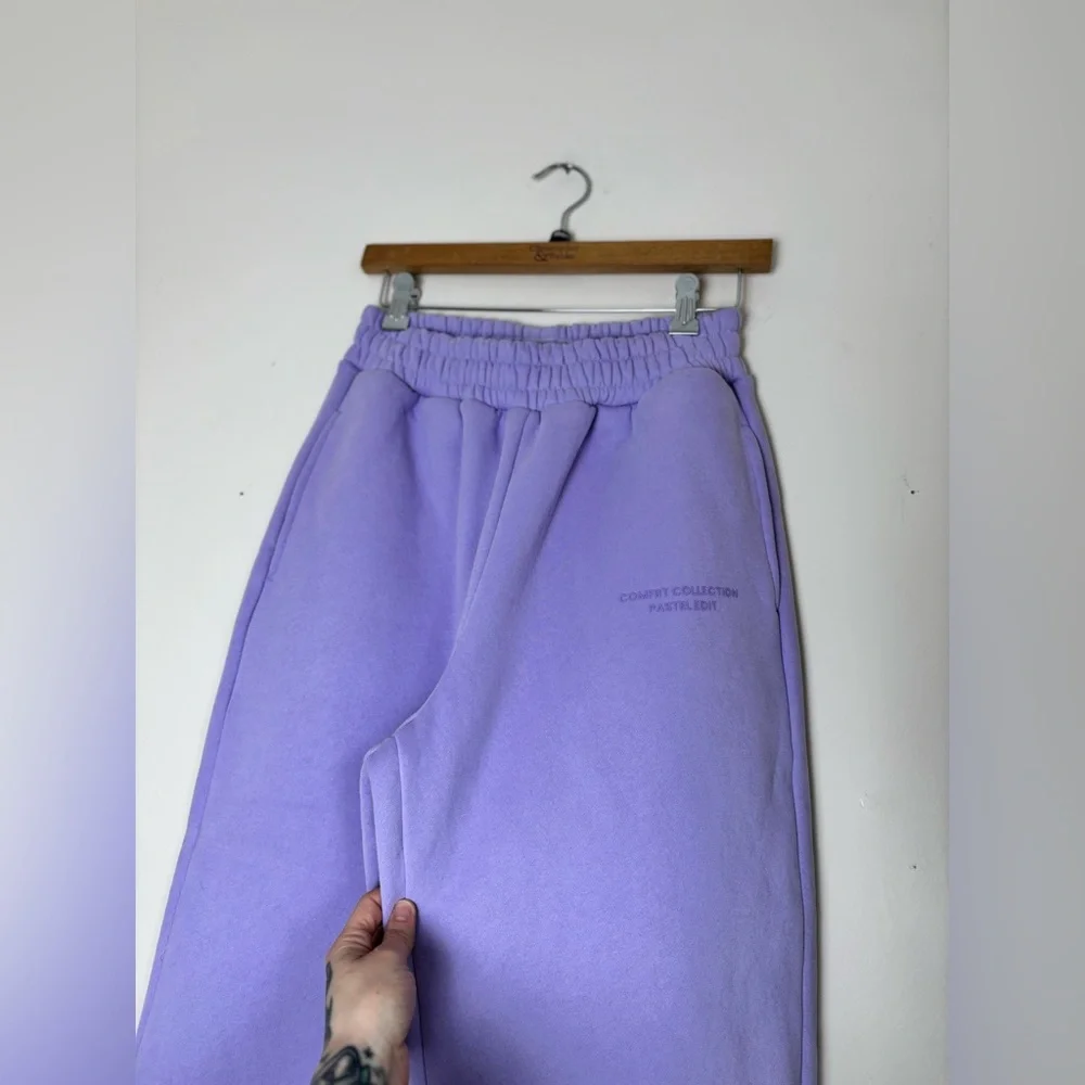 Comfrt Pastel Collection Sweatpants In Lavender - Picture 7 of 10